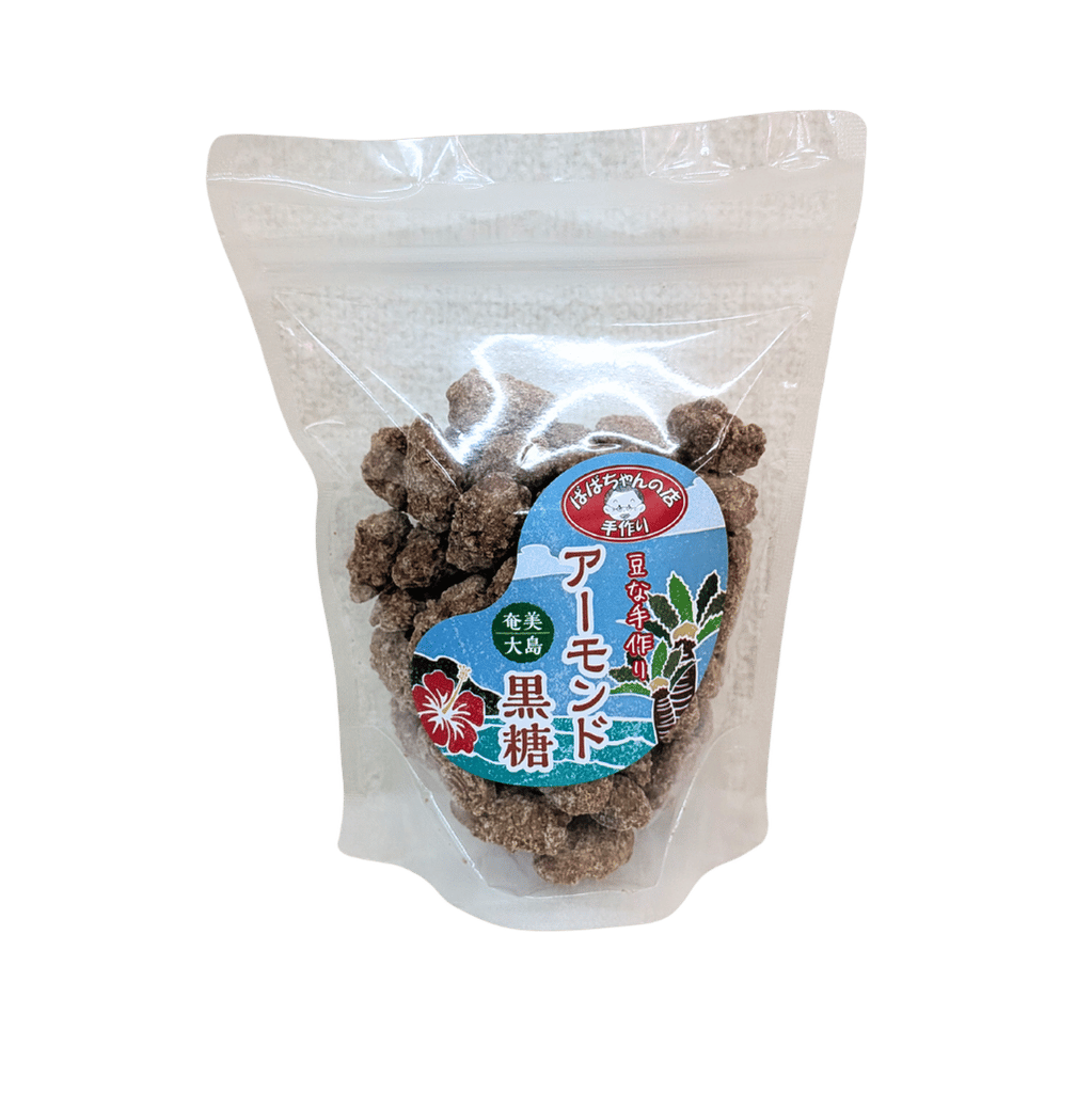 ばばちゃんの店手作り　アーモンド黒糖